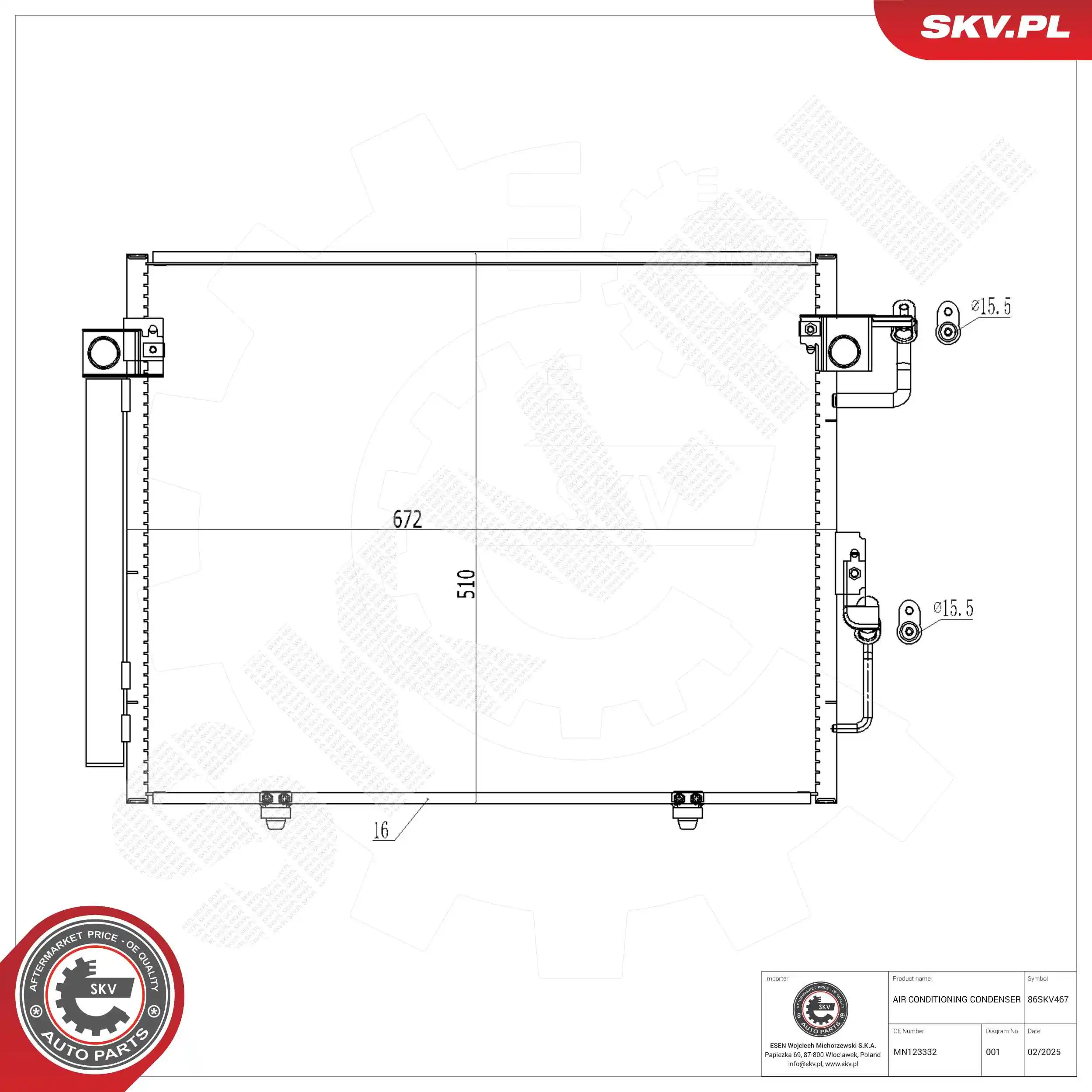Condenser, air conditioning